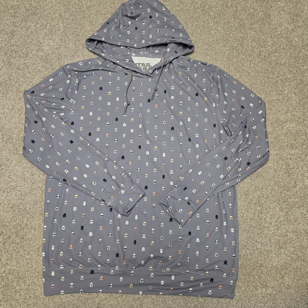 RSVLTS Star Wars "Lil Troopers" Gray Pullover Performance Hoodie - Men's Medium